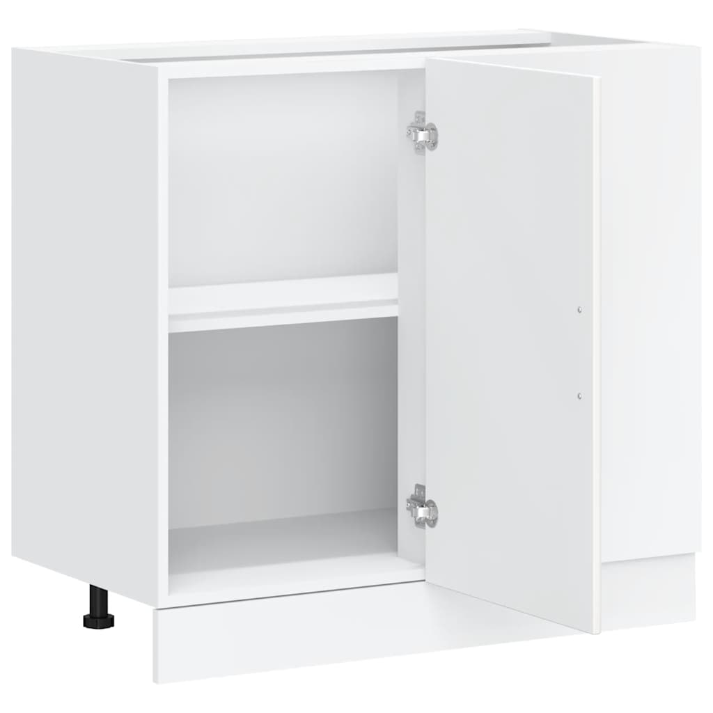 vidaXL Kitchen Base Cabinet Kalmar White Engineered Wood 5