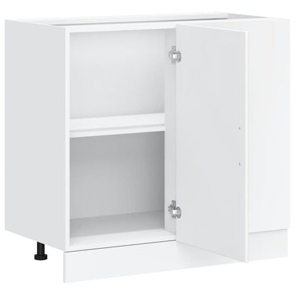 vidaXL Kitchen Base Cabinet Kalmar White Engineered Wood 5