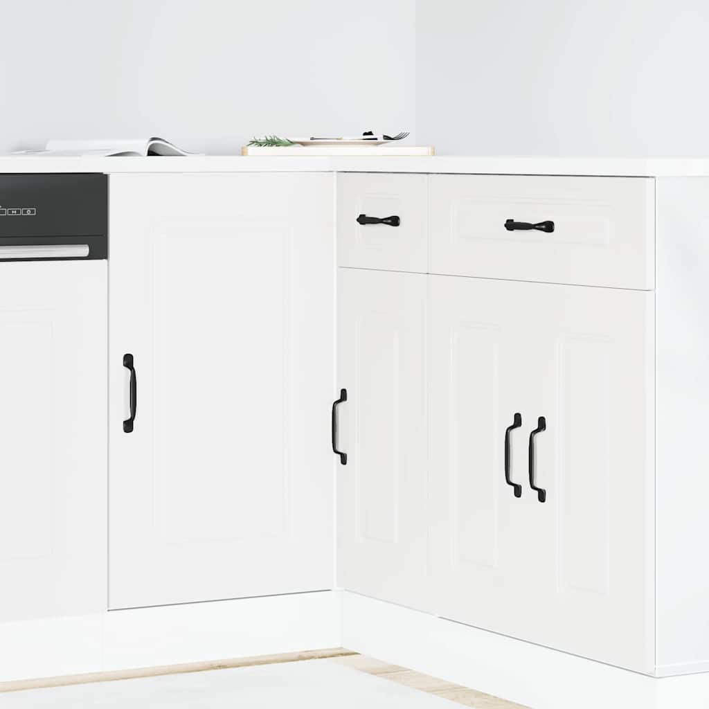 vidaXL Kitchen Base Cabinet Kalmar White Engineered Wood 1