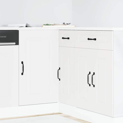 vidaXL Kitchen Base Cabinet Kalmar White Engineered Wood 1