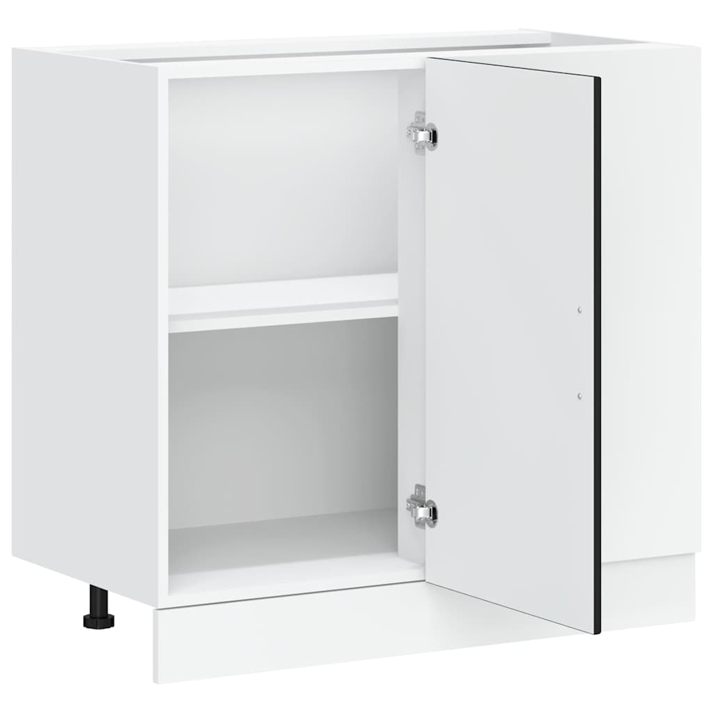 vidaXL Kitchen Base Cabinet "Kalmar" Black Engineered Wood 5
