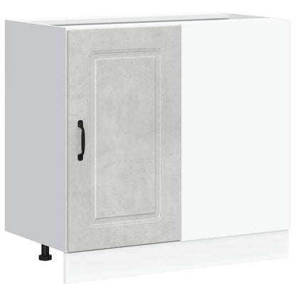 vidaXL Kitchen Base Cabinet Kalmar Concrete Grey Engineered Wood 2