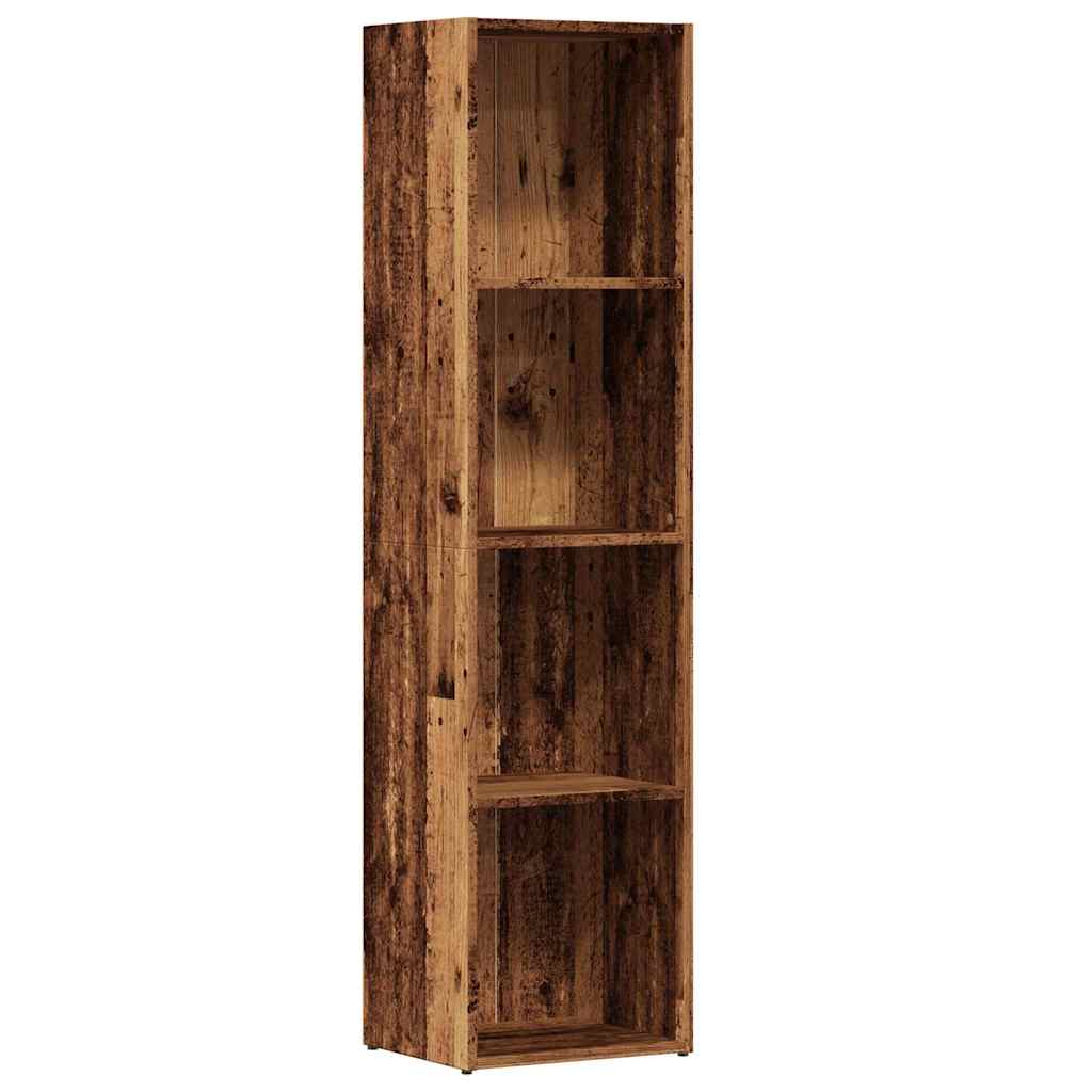 vidaXL Book Cabinet | Old Wood | Engineered Wood | 4-tier | Book Cabinet 2