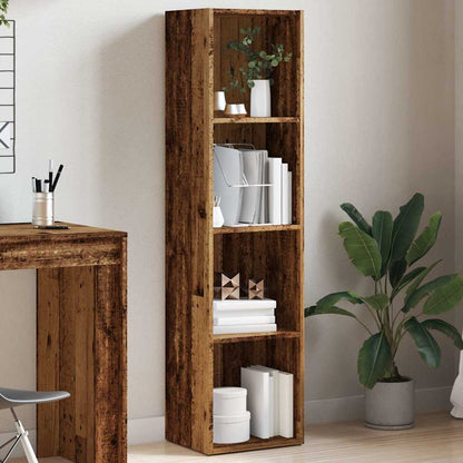 vidaXL Book Cabinet | Old Wood | Engineered Wood | 4-tier | Book Cabinet 3