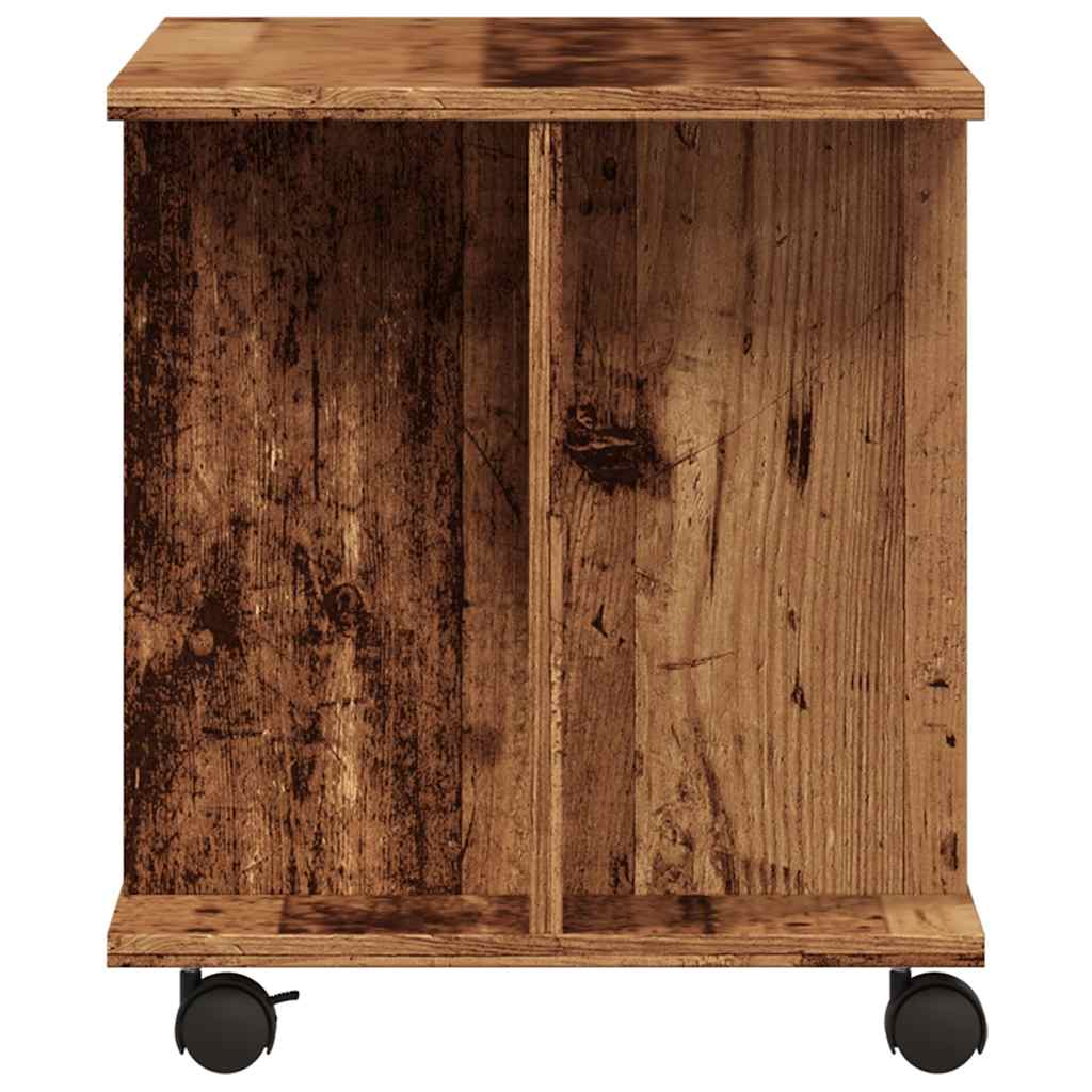vidaXL TV Cabinet with Castors Old Wood 80x40x45 cm Engineered Wood 5