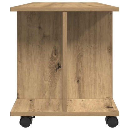 vidaXL TV Cabinet with Castors Artisan Oak 80x40x45 cm Engineered Wood 5