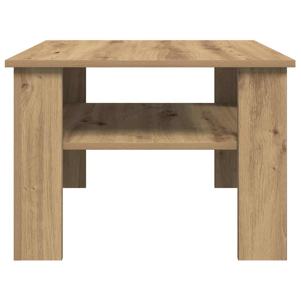 vidaXL Coffee Table Artisan Oak 60x60x42 cm Engineered Wood 4