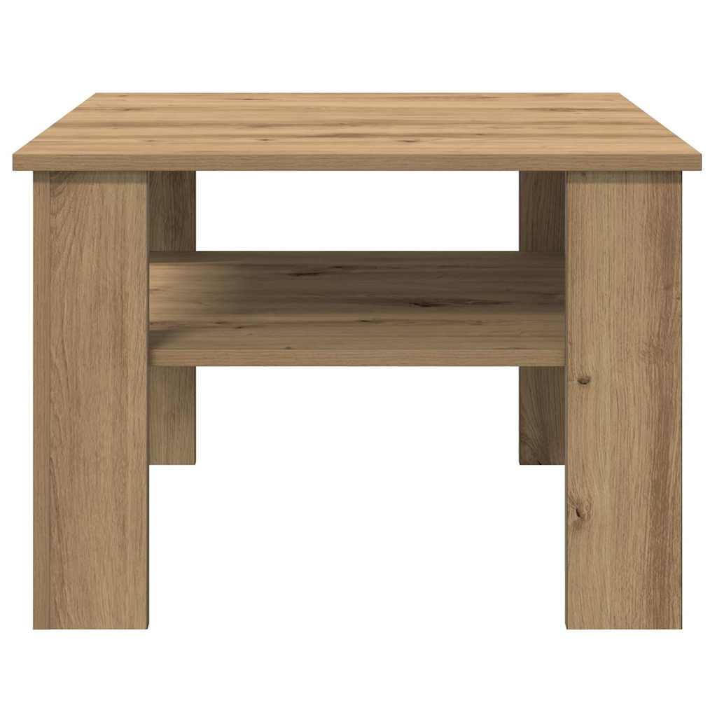 vidaXL Coffee Table Artisan Oak 60x60x42 cm Engineered Wood 5