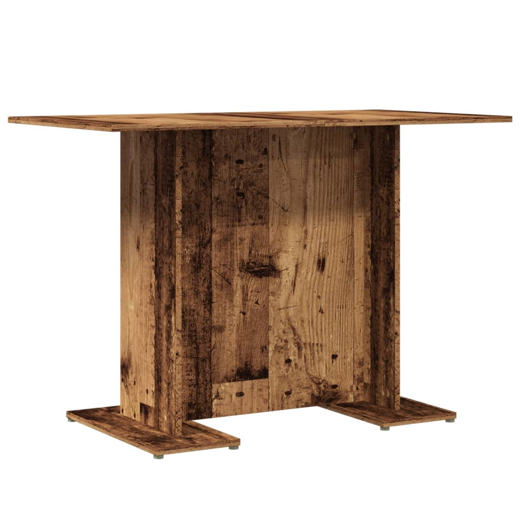 vidaXL Dining Table Old Wood 110x60x75 cm Engineered Wood 2