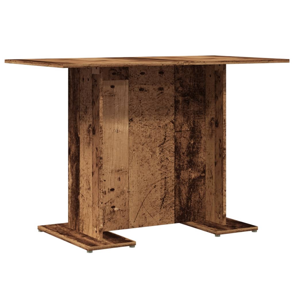 vidaXL Dining Table Old Wood 110x60x75 cm Engineered Wood 6