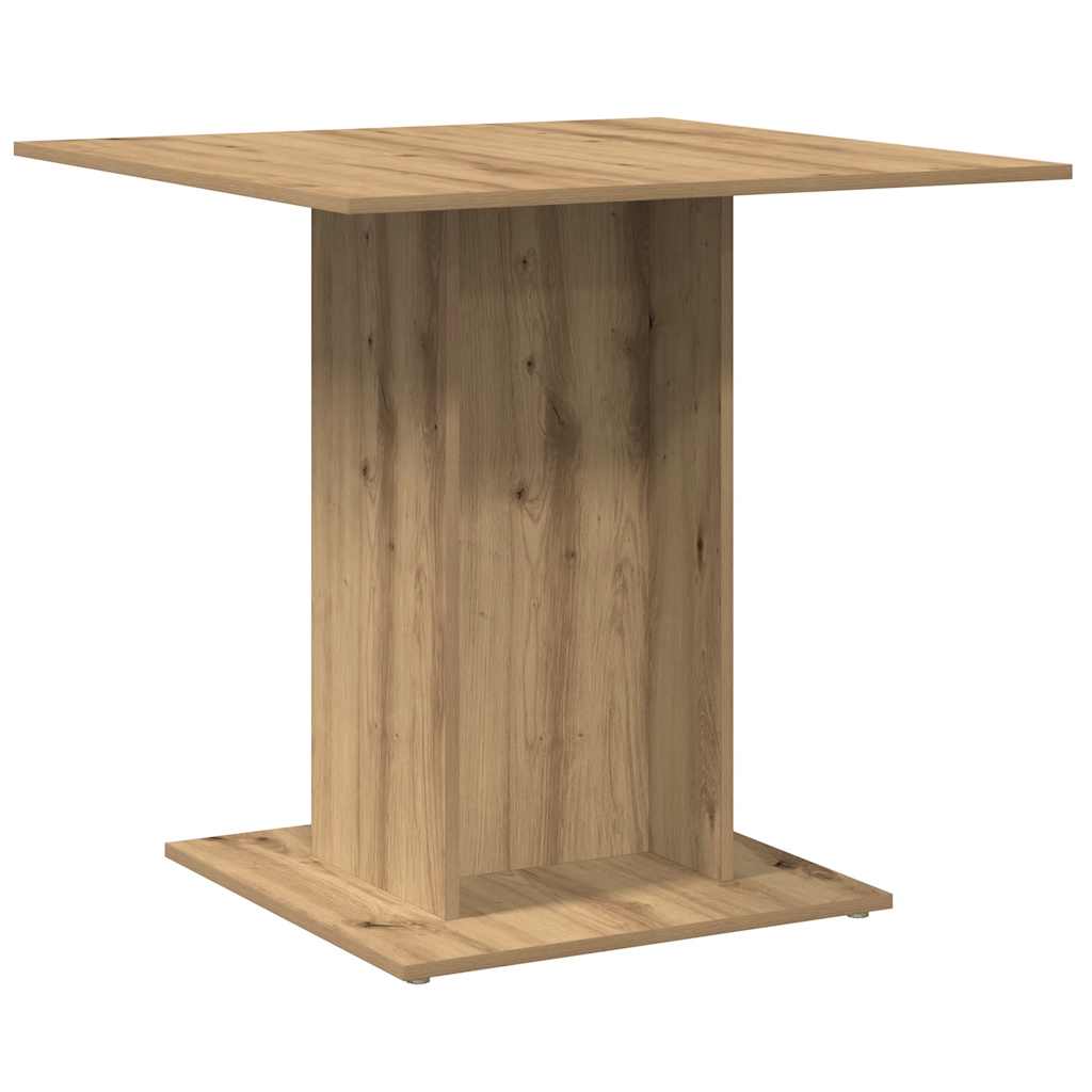 Dining Table 80x80x75 cm Engineered Wood Artisan oak