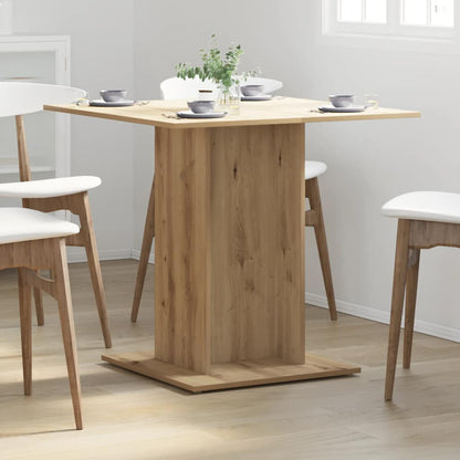 Dining Table 80x80x75 cm Engineered Wood Artisan oak