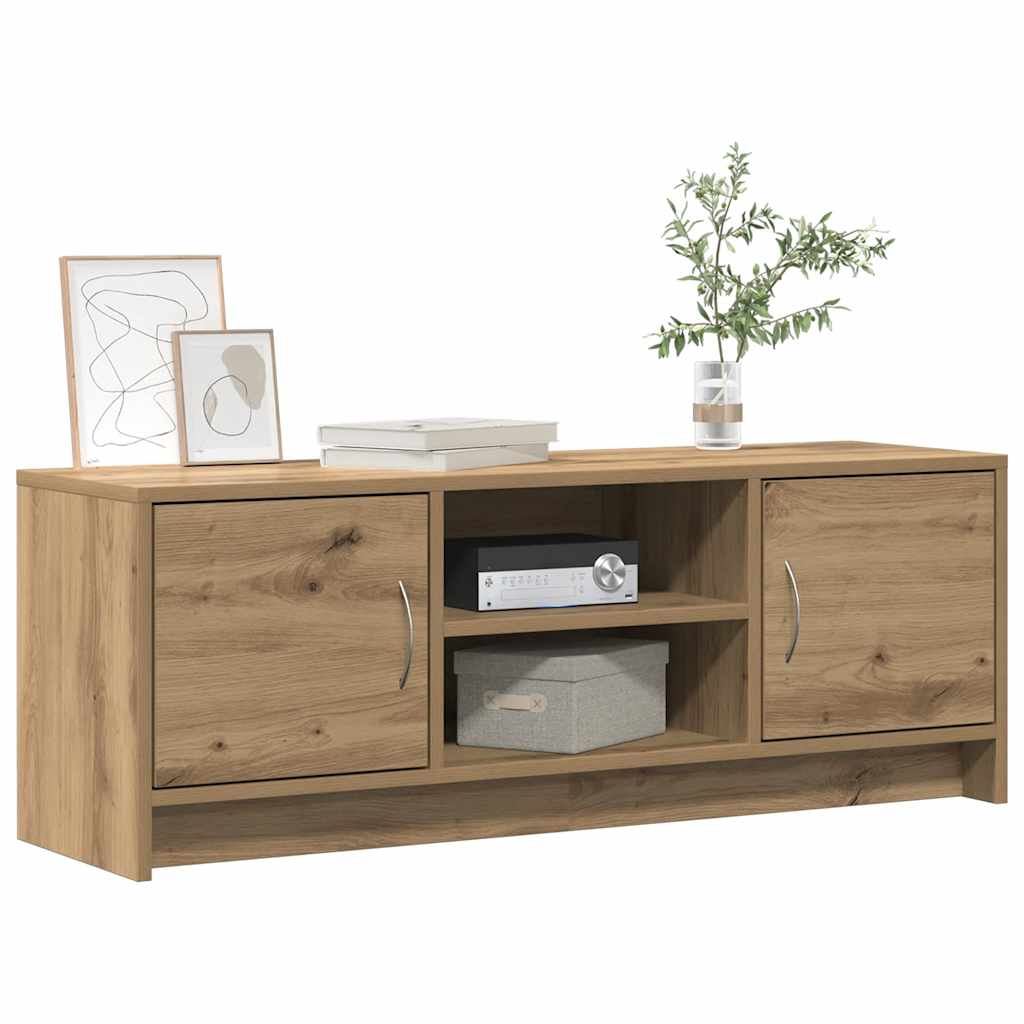 vidaXL TV Cabinet Artisan Oak 102x30x37.5 cm Engineered Wood 3