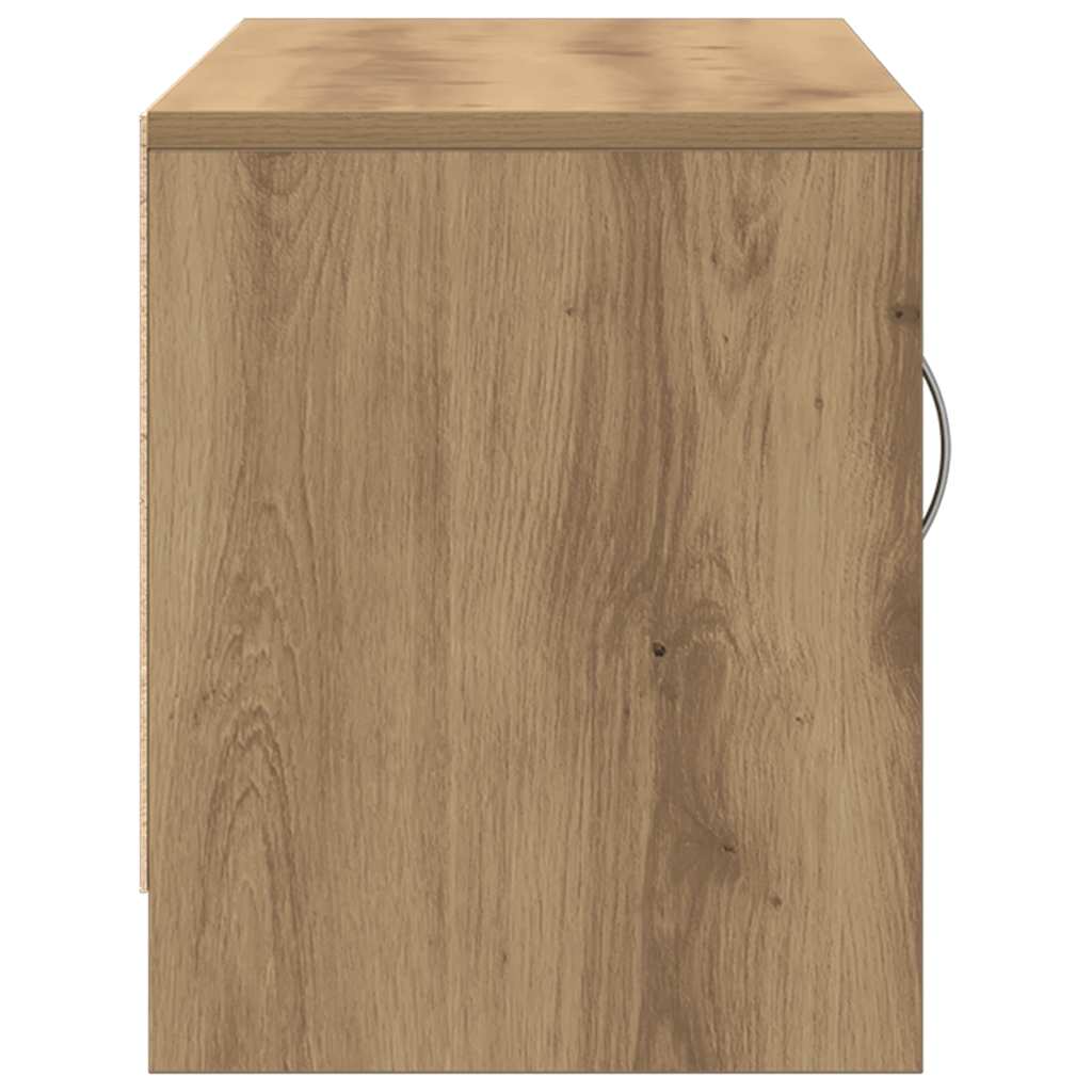 vidaXL TV Cabinet Artisan Oak 102x30x37.5 cm Engineered Wood 6