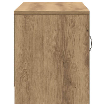 vidaXL TV Cabinet Artisan Oak 102x30x37.5 cm Engineered Wood 6