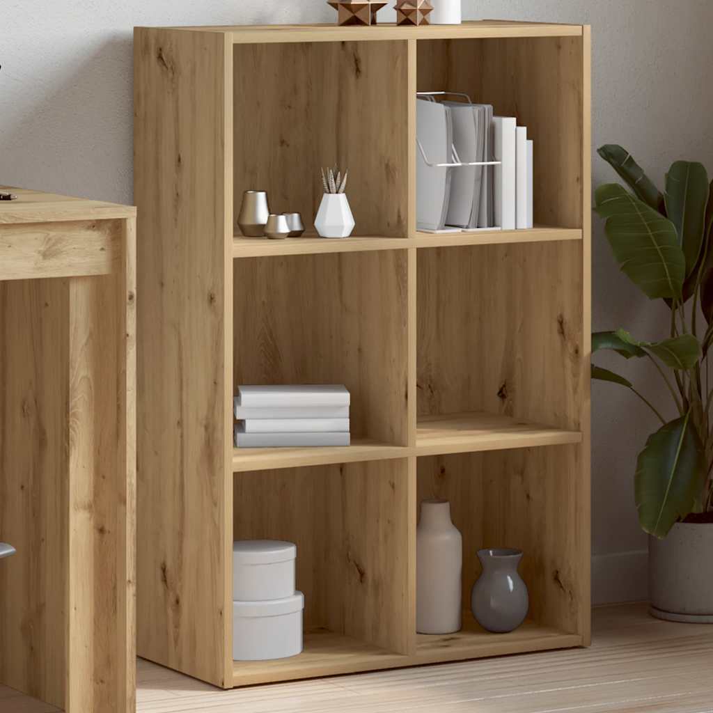 vidaXL Book Cabinet/Sideboard Artisan Oak 66x30x98 cm Engineered Wood 3