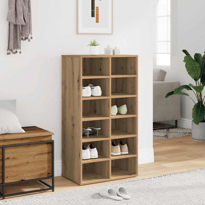 vidaXL Shoe Rack Artisan Oak 54x34x100.5 cm Engineered Wood 1