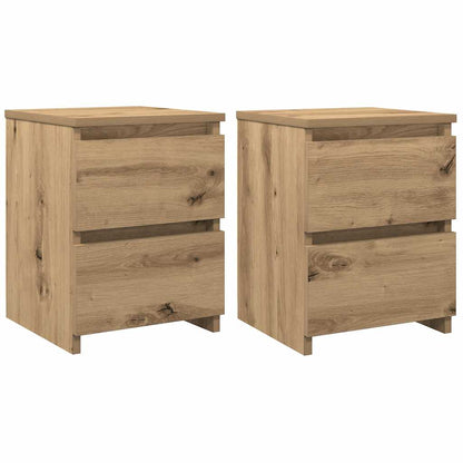vidaXL Bedside Cabinets 2 pcs Artisan Oak 30x30x40 cm Engineered Wood 2