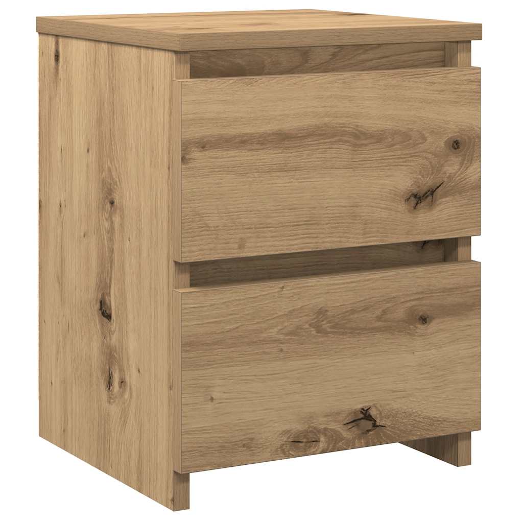 vidaXL Bedside Cabinets 2 pcs Artisan Oak 30x30x40 cm Engineered Wood 5