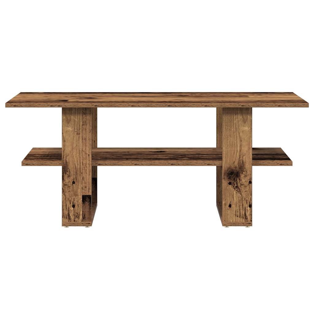 vidaXL Coffee Table Old Wood 102x55x42 cm Engineered Wood 4