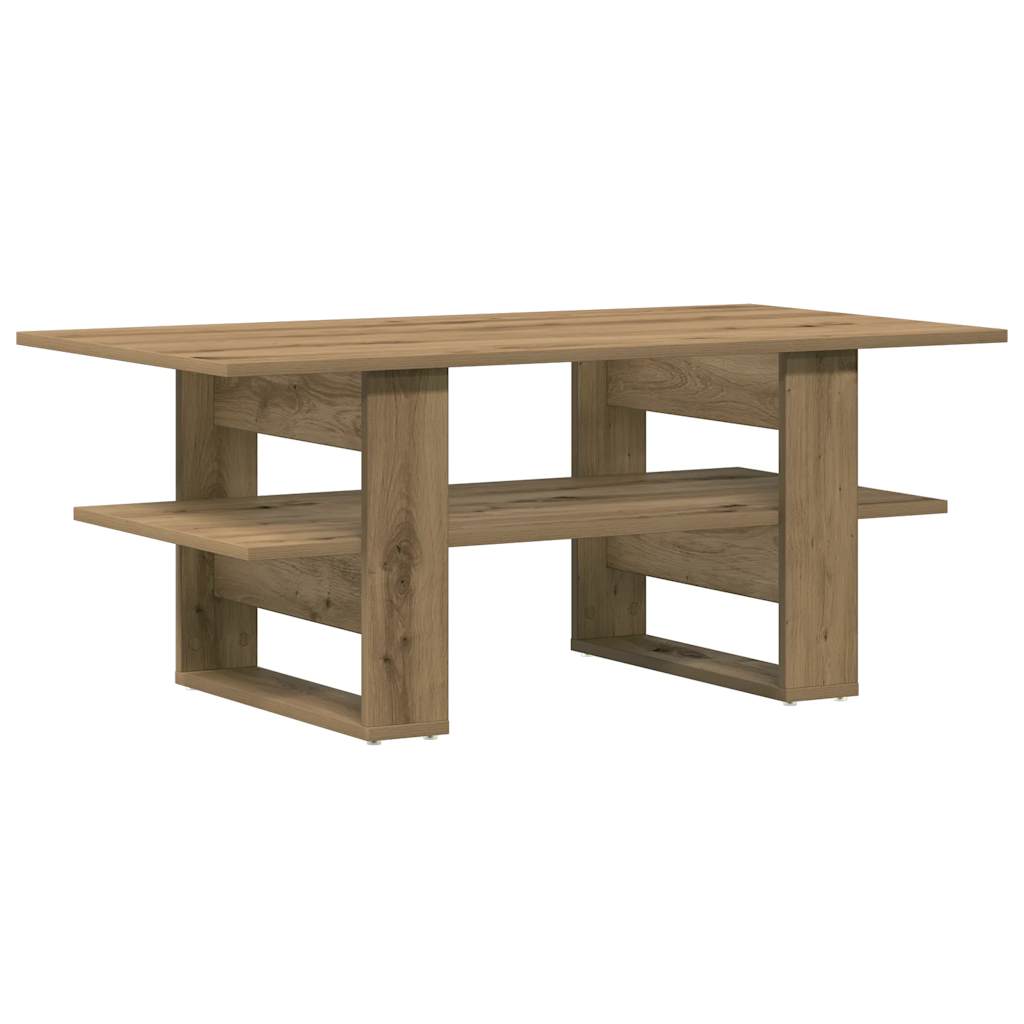 vidaXL Coffee Table Artisan Oak 102x55x42 cm Engineered Wood 2