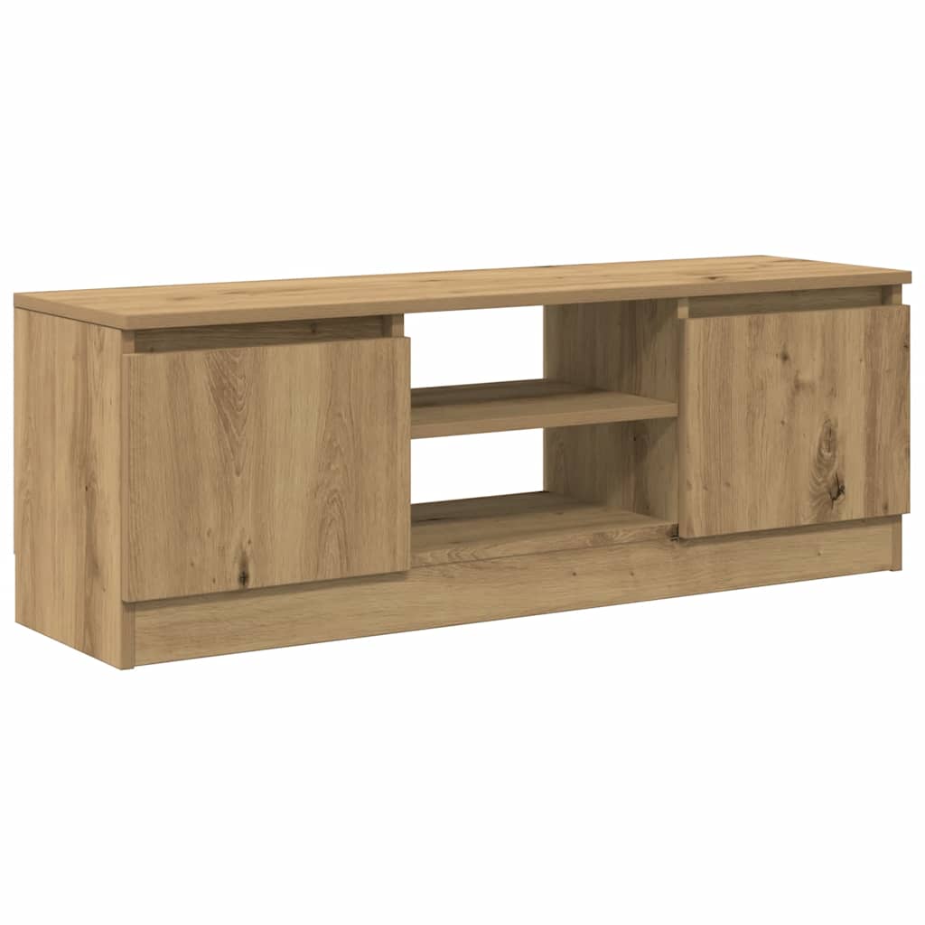vidaXL TV Cabinet Artisan Oak 102x30x36 cm Engineered Wood 2