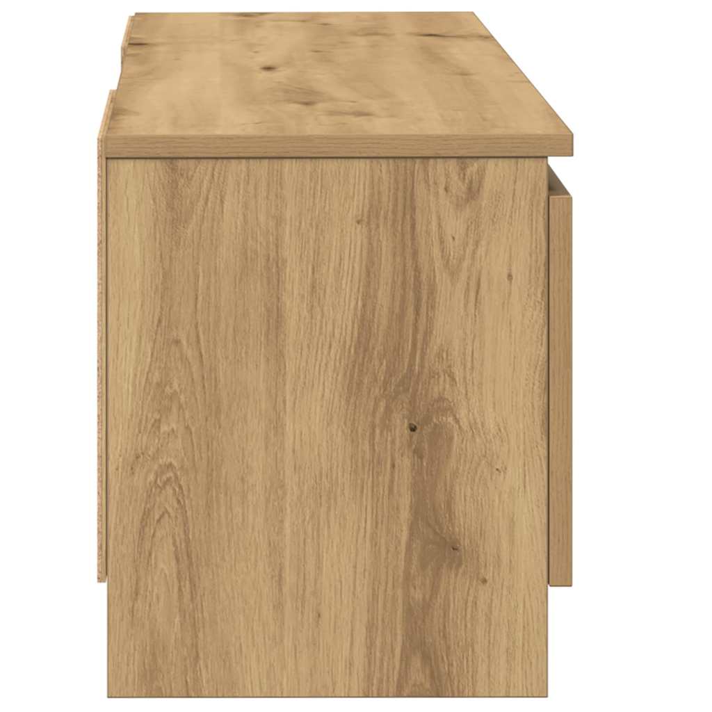 vidaXL TV Cabinet Artisan Oak 102x30x36 cm Engineered Wood 5