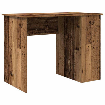 vidaXL Desk Old Wood 100x55x75 cm Engineered Wood 2
