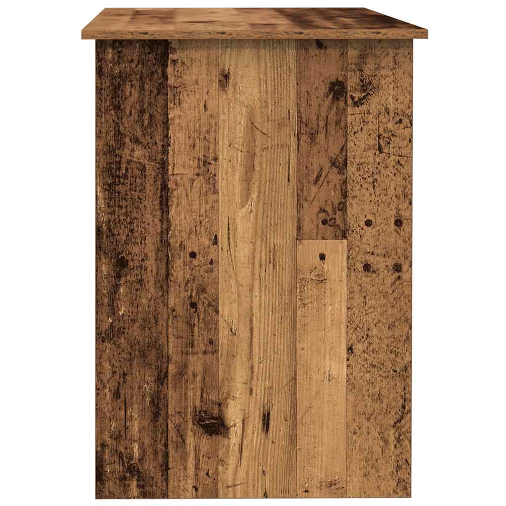 vidaXL Desk Old Wood 100x55x75 cm Engineered Wood 5