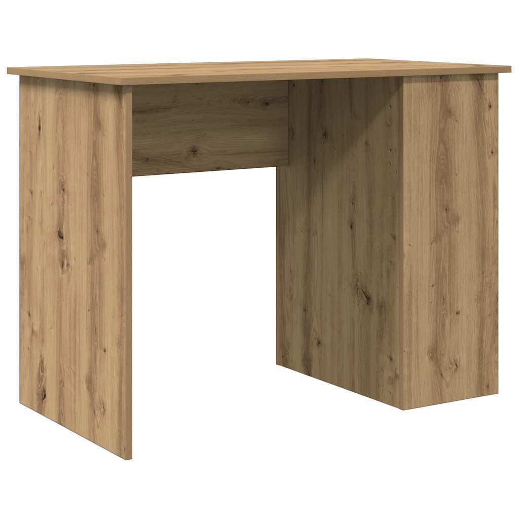 vidaXL Desk Artisan Oak 100x55x75 cm Engineered Wood 2