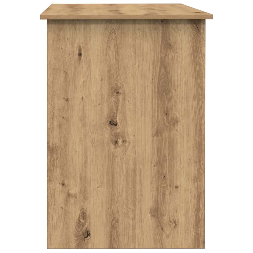 vidaXL Desk Artisan Oak 100x55x75 cm Engineered Wood 5