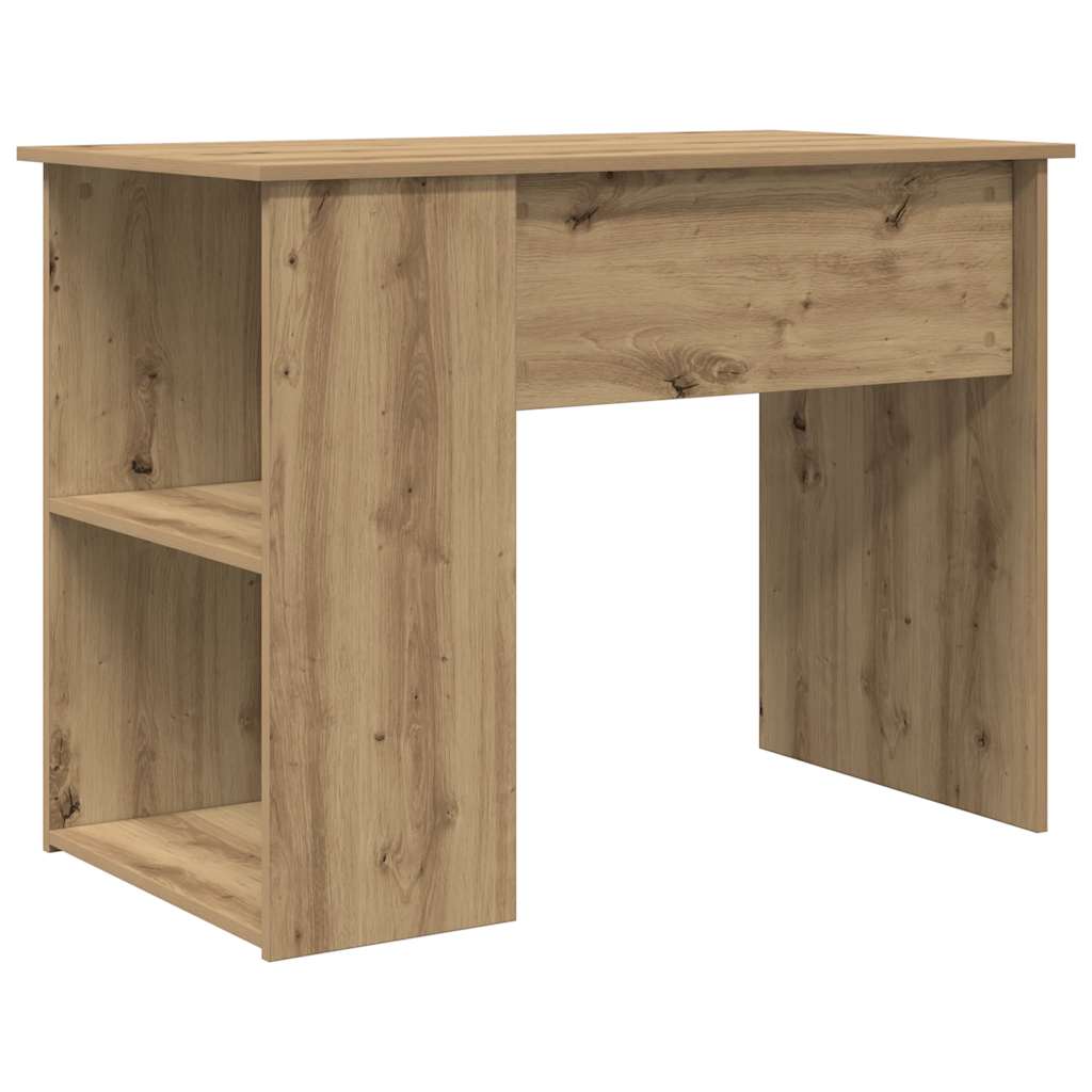 vidaXL Desk Artisan Oak 100x55x75 cm Engineered Wood 6