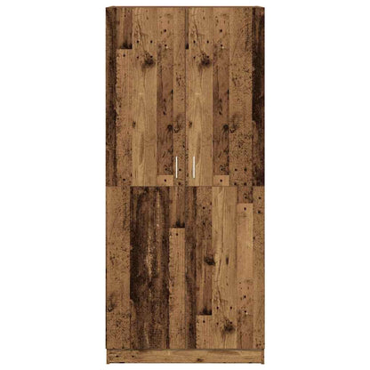 vidaXL Wardrobe Old Wood 80x52x180 cm Engineered Wood 4