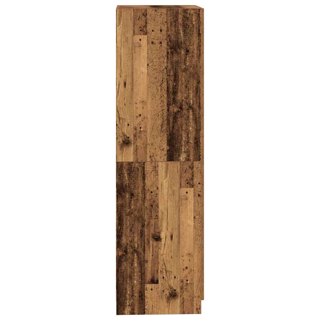 vidaXL Wardrobe Old Wood 80x52x180 cm Engineered Wood 5