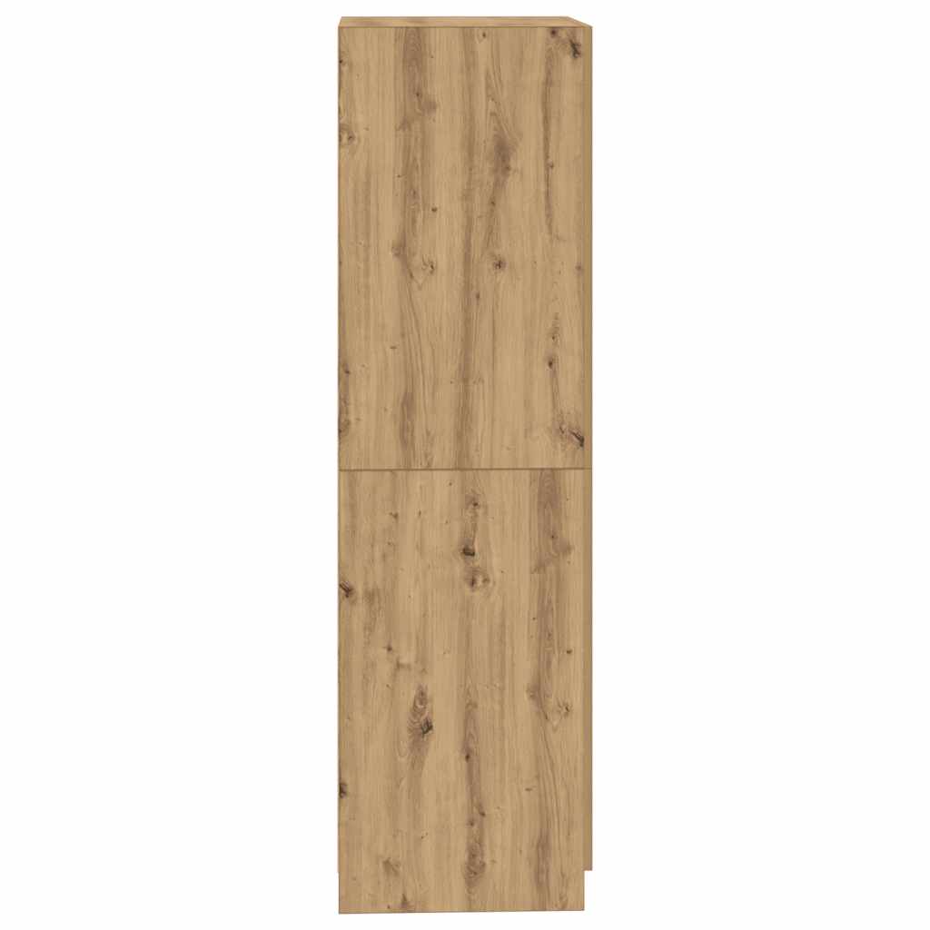 vidaXL Wardrobe Artisan Oak 80x52x180 cm Engineered Wood 5