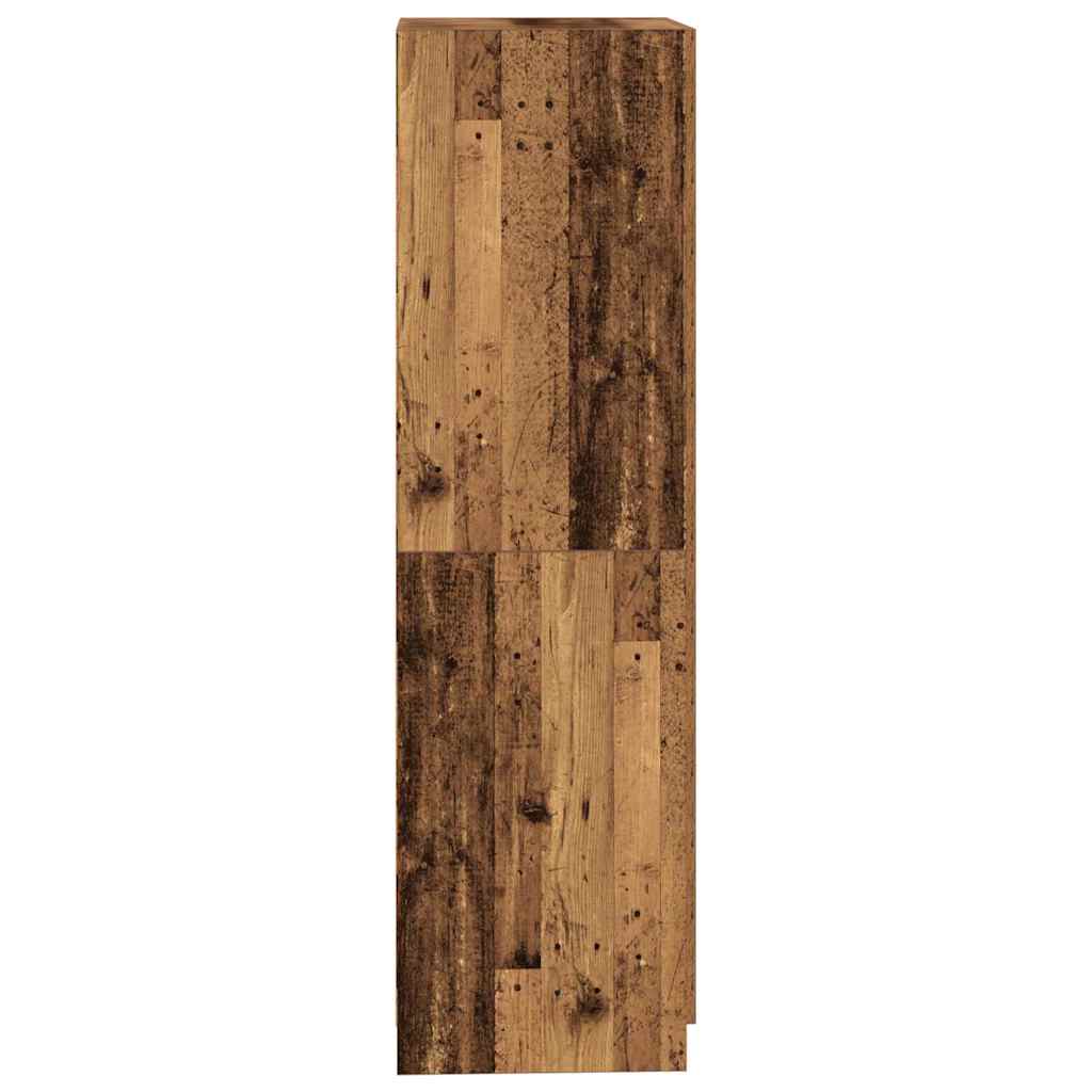 vidaXL Wardrobe Old Wood 90x52x200 cm Engineered Wood 5