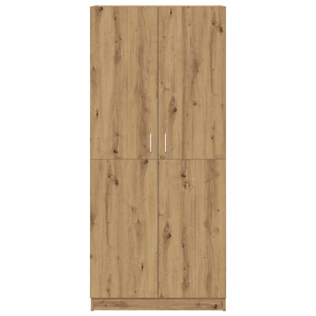 vidaXL Wardrobe Artisan Oak 90x52x200 cm Engineered Wood 4