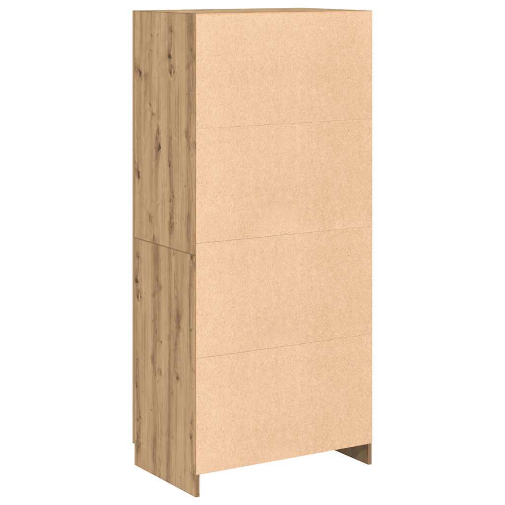 vidaXL Wardrobe Artisan Oak 90x52x200 cm Engineered Wood 6