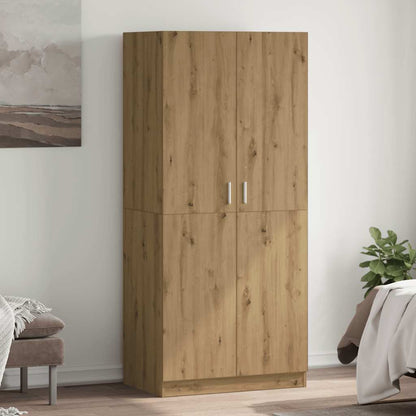 vidaXL Wardrobe Artisan Oak 90x52x200 cm Engineered Wood 1