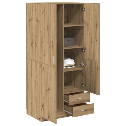 vidaXL Wardrobe Artisian Oak 80x52x180 cm Engineered Wood 3
