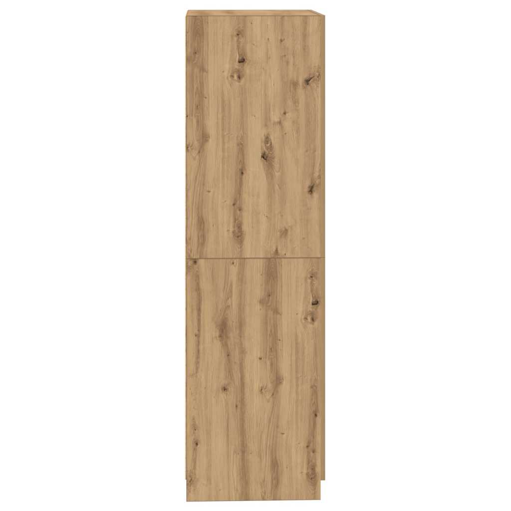 vidaXL Wardrobe Artisian Oak 80x52x180 cm Engineered Wood 5