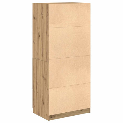 vidaXL Wardrobe Artisian Oak 80x52x180 cm Engineered Wood 6