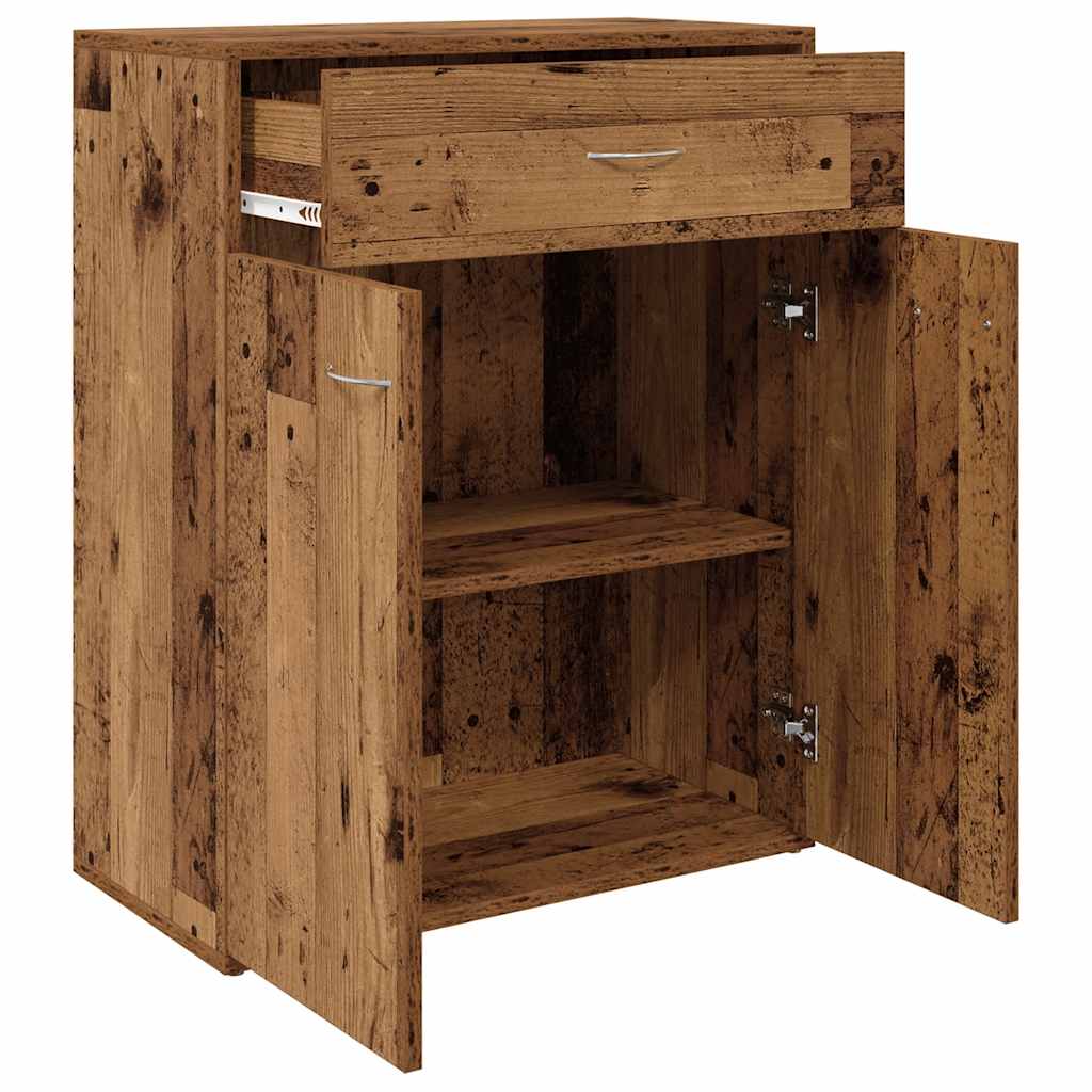 vidaXL Sideboard Old Wood 60x30x75 cm Engineered Wood 4