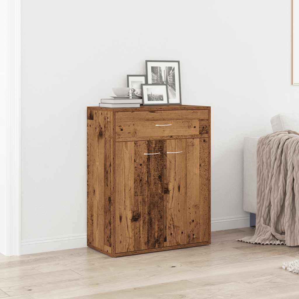 vidaXL Sideboard Old Wood 60x30x75 cm Engineered Wood 1