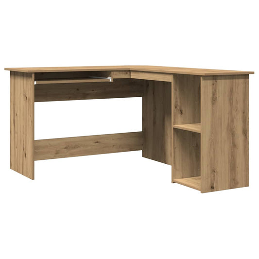 L-Shaped Corner Desk 120x140x75 cm Engineered Wood Artisan oak