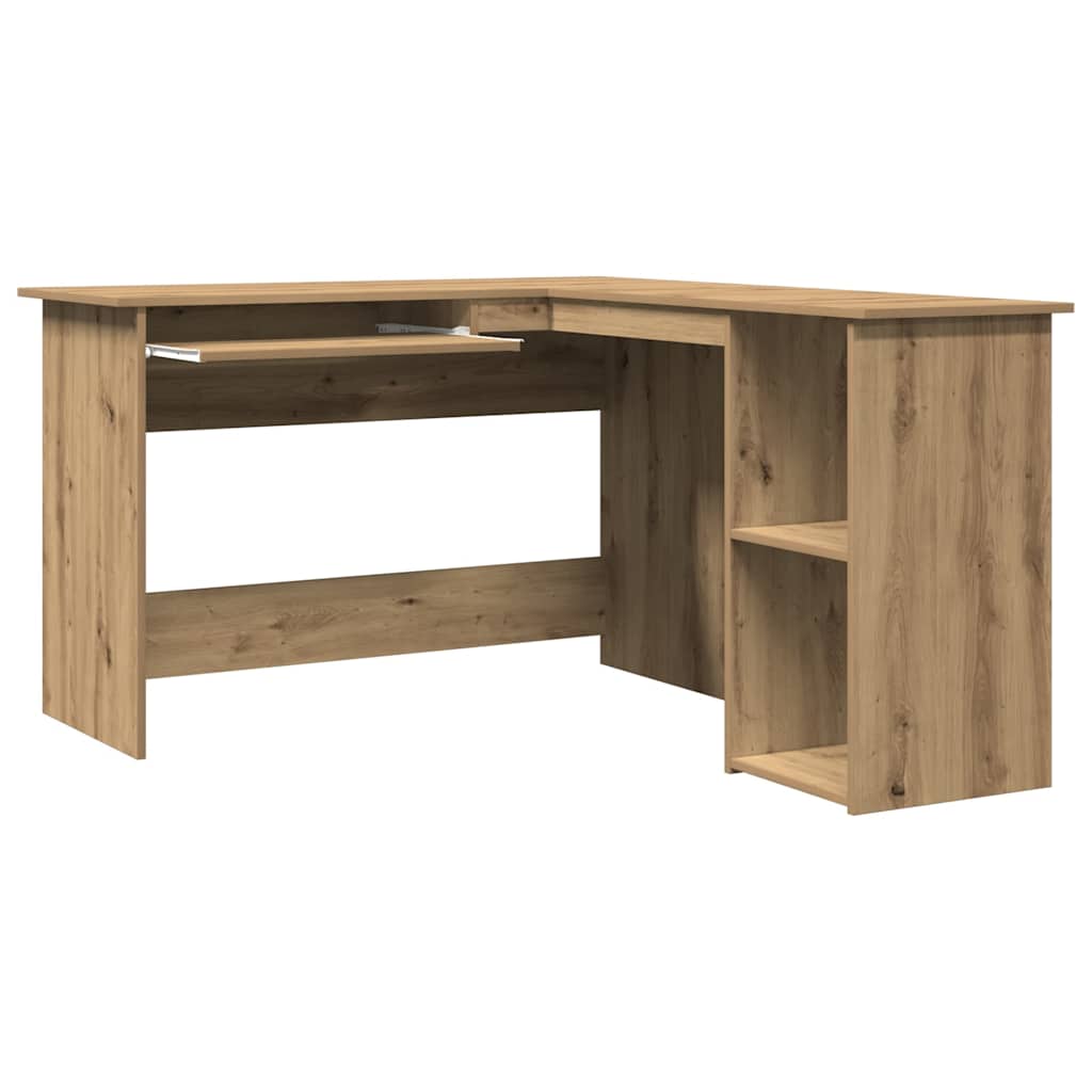 L-Shaped Corner Desk 120x140x75 cm Engineered Wood Artisan oak