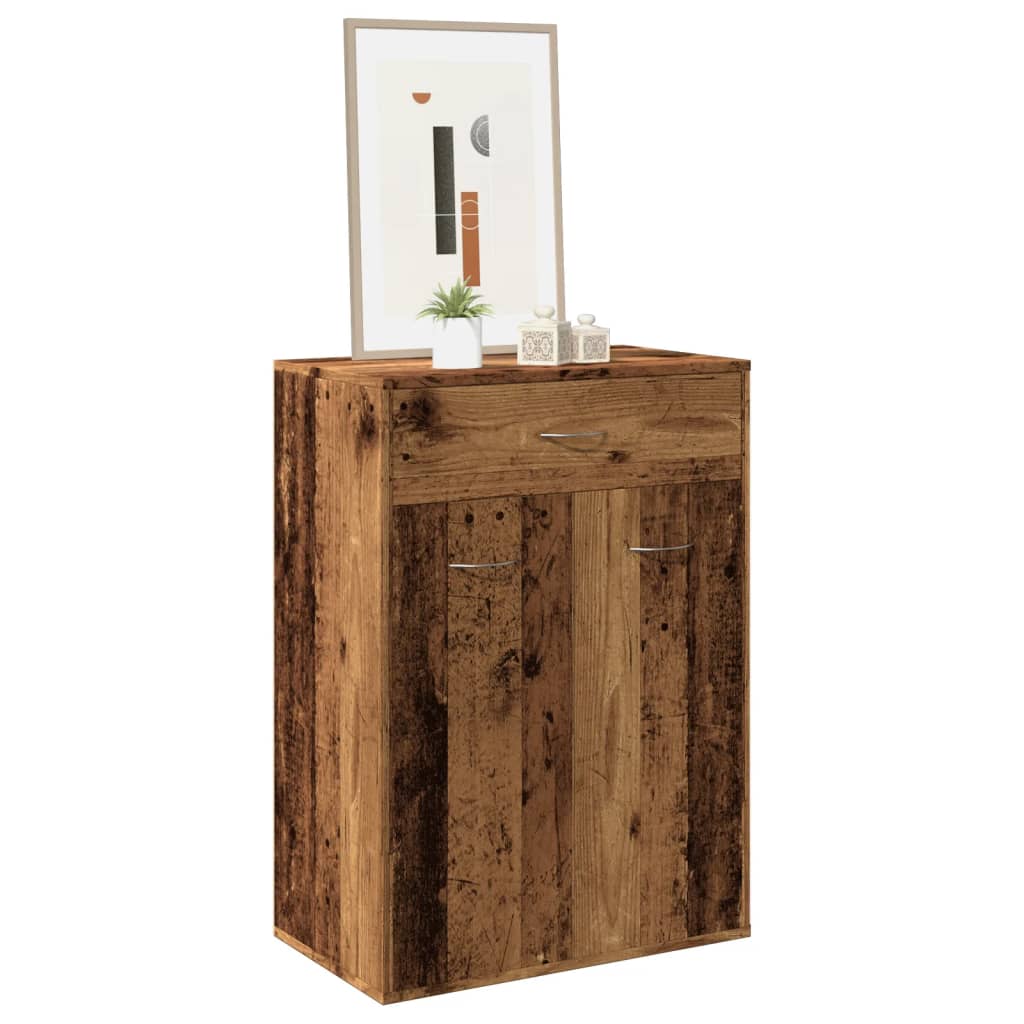 Shoe Cabinet 60x35x84 cm Engineered Wood Old wood