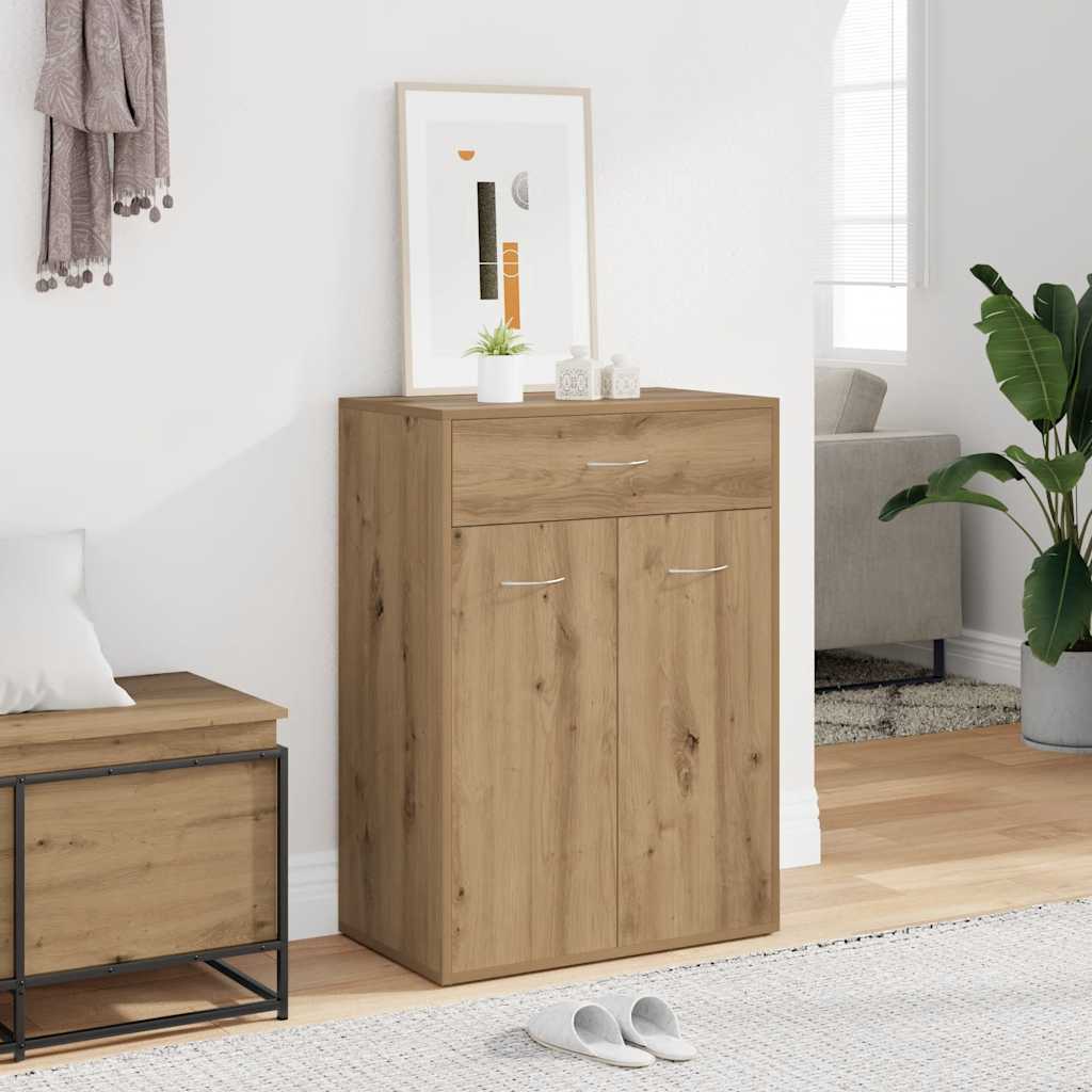 Shoe Cabinet 60x35x84 cm Engineered Wood Artisan oak