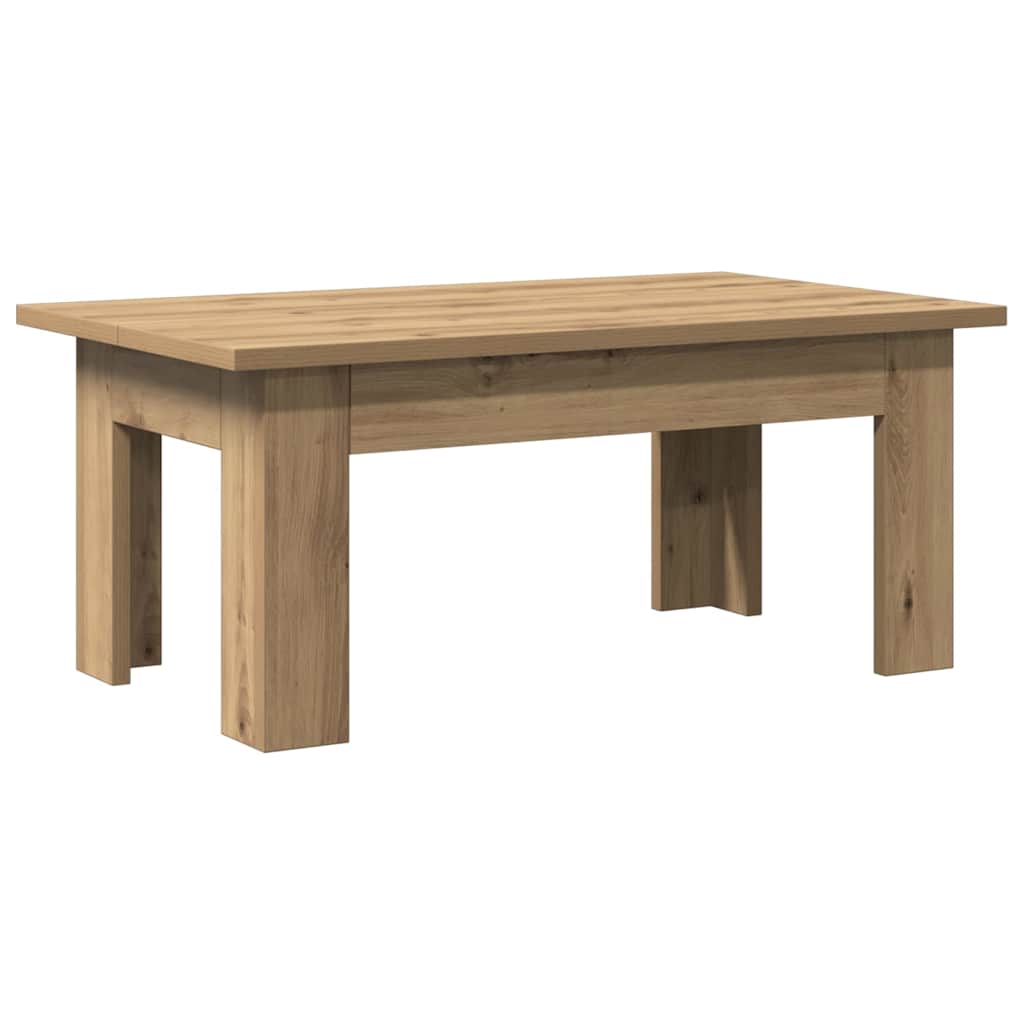vidaXL Coffee Table Artisan Oak 100x60x42 cm Engineered Wood 6