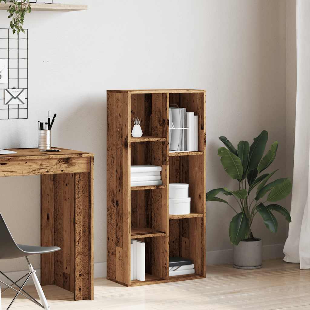 vidaXL Book Cabinet Old Wood 50x25x104 cm 3
